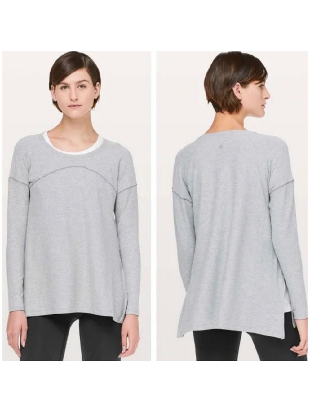Lululemon Hit Unwind Long Sleeve Top in Magnet Gray